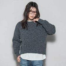 フラッフィークルーネックプルオーバー≪手洗い可能≫