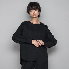 メイソングレイ(MAYSON GREY)の【一瞬で楽とキレイを叶える】裏起毛2WAYネックブラウス≪手洗い可能≫