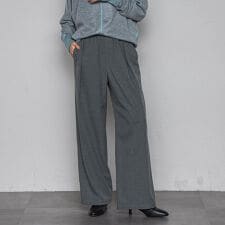 【一瞬で楽とキレイを叶える】裏起毛イージーワイドパンツ≪手洗い可能≫