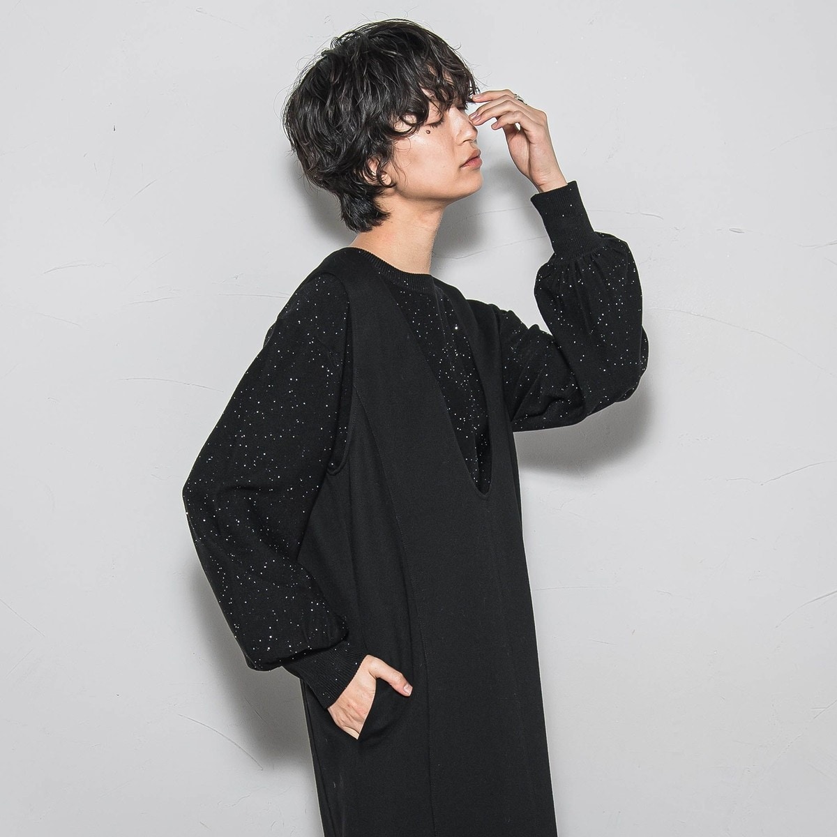 [�}���C]�~�j�X�p���R�[���N���[�l�b�N�j�b�g���􂢉\��/���C�\���O���C�iMAYSON GREY�j �u���b�N