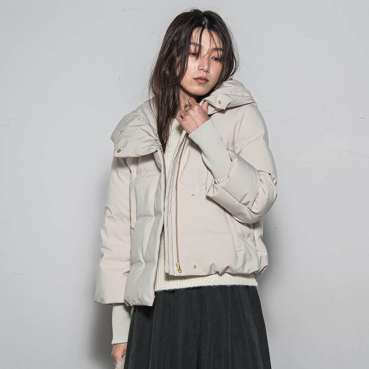 ニットドッキングダウンジャケット | アル・ディ・ラ(AL DI LA