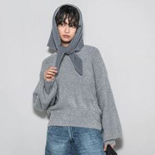 【WEB限定】ラメフェザーニット≪手洗い可能≫