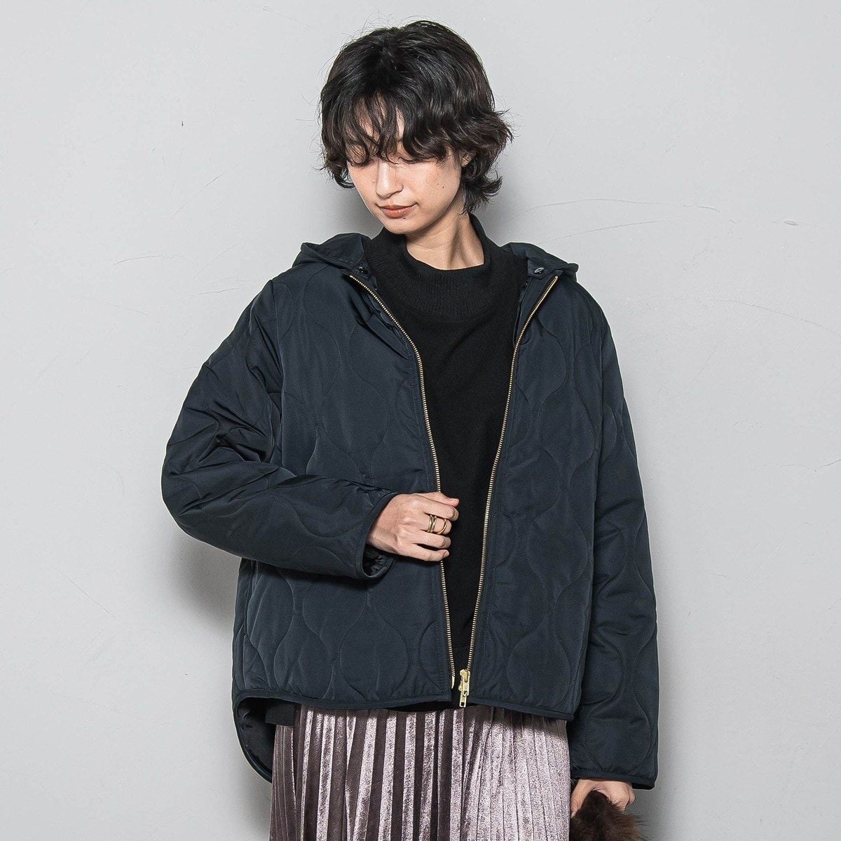 お嬢さんワッフルショートコート | ノエミー(NOEMIE) | マルイウェブ