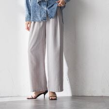 【一瞬で楽とキレイを叶える】タンブラーオックスイージーワイドパンツ≪手洗い可能≫