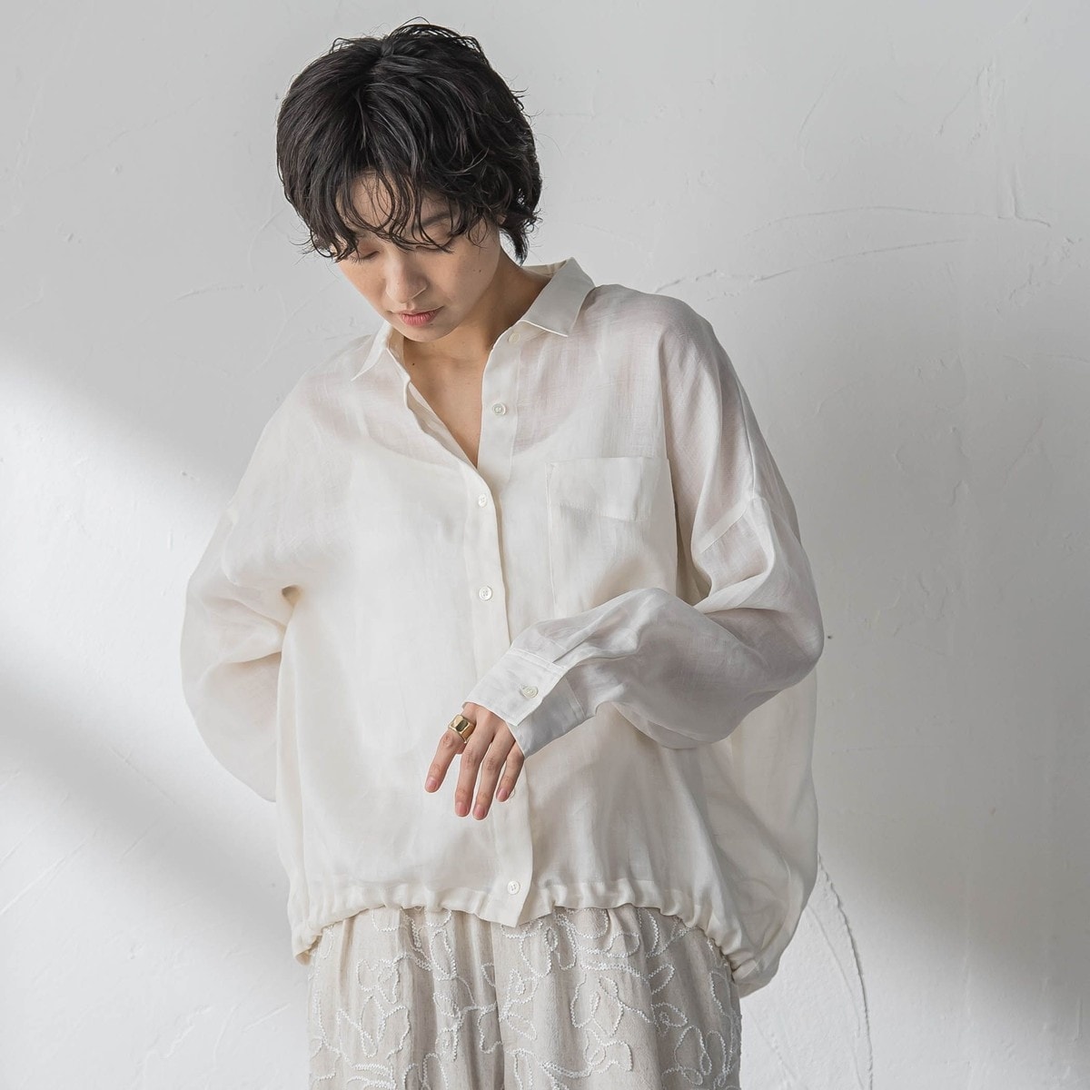 ラスターラミーカルゼバックドロストヘムシャツ | メイソングレイ