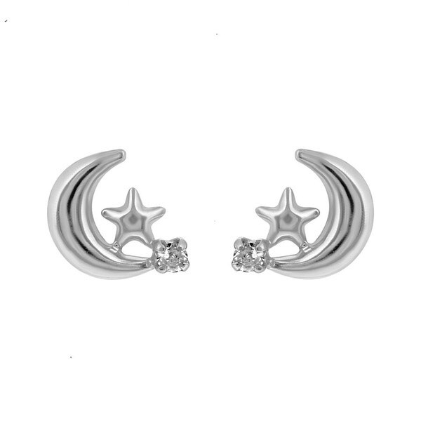 K18 ムーンピアス ダイヤモンド ムーン ピアス | K18（DIAMOND MOONLIGHT PIERCED