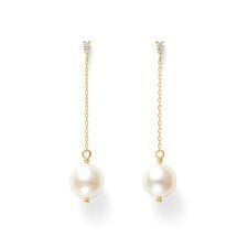 6月誕生石 K18 イエローゴールド あこや真珠 ピアス