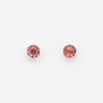 WEB限定】10月誕生石 K10 ピンクゴールド ピンクトルマリン ピアス 