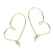 K14 ゴールドフィルド ハート ピアス