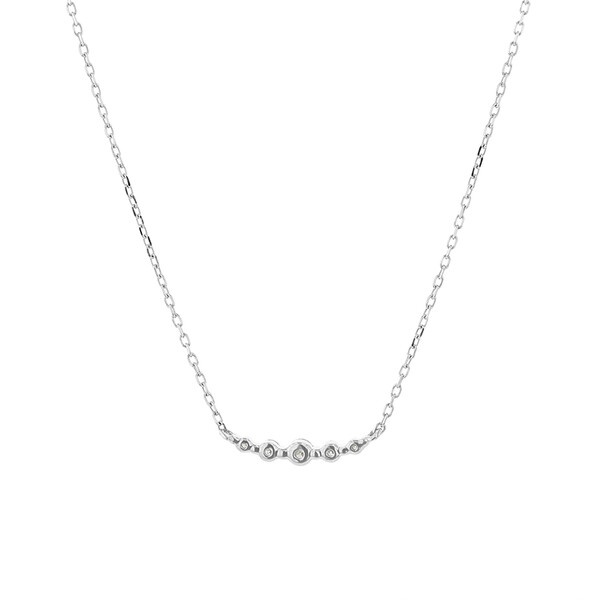 プラチナ ダイヤモンド ネックレス（0.1ct） | ブルーム(BLOOM) | 0344