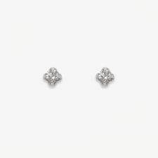 K10 ホワイトゴールド ダイヤモンド ピアス（0.02ct） | ブルーム 