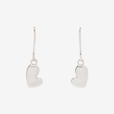 シルバー ロジウムメッキ ハート フック ピアス