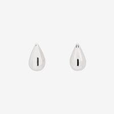シルバー ロジウムメッキ しずく ピアス