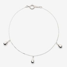 シルバー ロジウムメッキ しずく ブレスレット