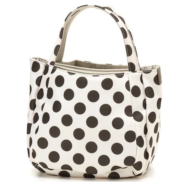 月末特価！イザック POLKA DOTS タックラウンド2WAYミドルトート セール】Polka Dots タックラウンド2WAYミドルトート（トート