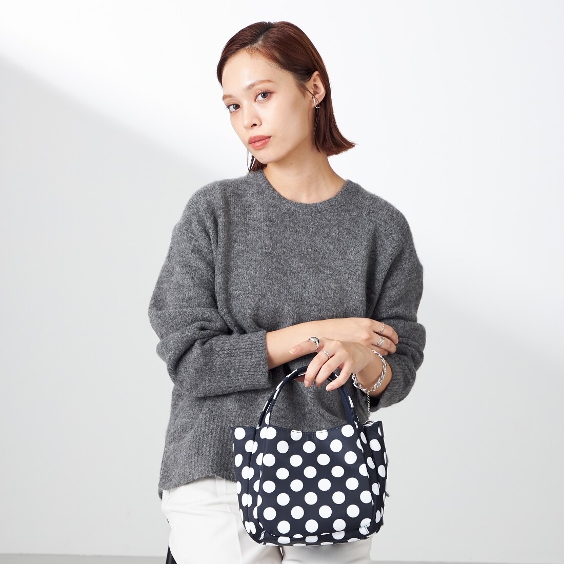 [�}���C]�ؑ����]×Y'SACCS Polka Dots �~�j�o�b�O/�C�U�b�N�iY'saccs�j �l�C�r�[×�z���C�g