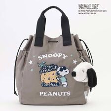SNOOPYデザイン 2way巾着トート(クッキー）
