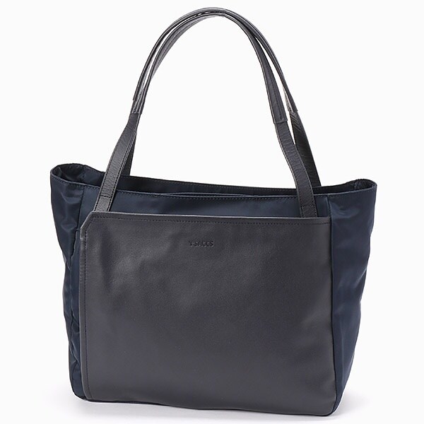 ナイロン×レザー スクエアトートバッグ Mサイズ | イザック(Y'saccs