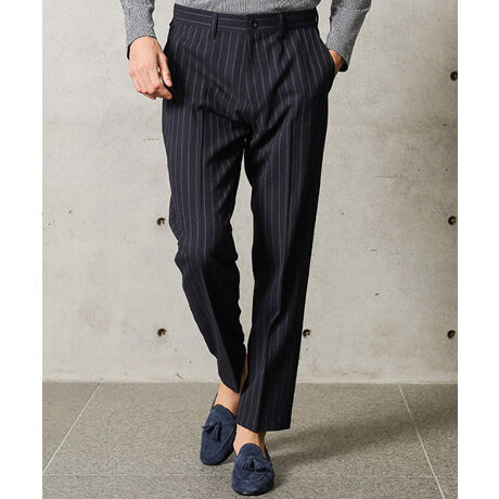 尾州産生地 On Off兼用ウールストライプパンツ メンズ ビギ Men S Bigi ファッション通販 マルイウェブチャネル Ca001 136 99 01