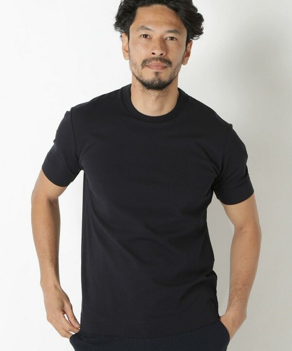 シルケットスムースクルーネックTシャツ/ACTIVE TAILORライン