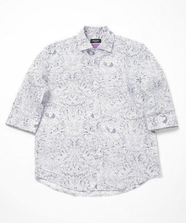 Liberty Fabric 花柄 七分袖シャツ ブラウス simplelife Liberty 