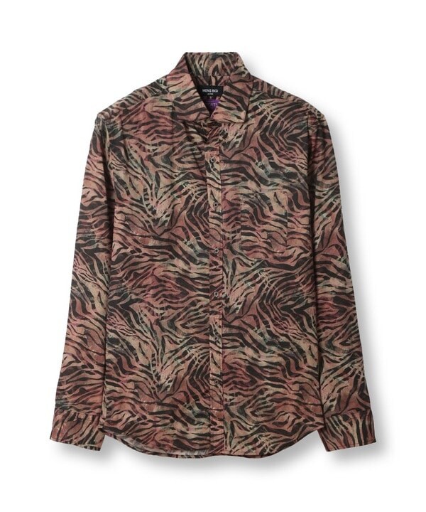 ストライプ プリント プリントシャツ | 417 エディフィス(417 EDIFICE