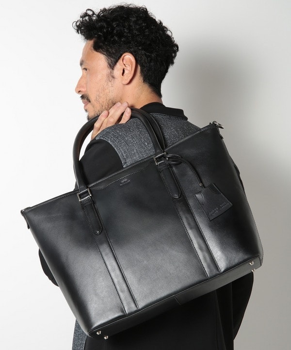 SEEKER/シーカー】別注ムラレザー2WAYトートバッグ | メンズビギ(MEN'S
