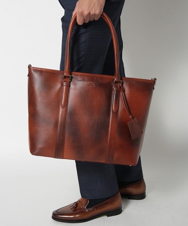 SEEKER/シーカー】別注ムラレザー2WAYトートバッグ | メンズビギ(MEN'S