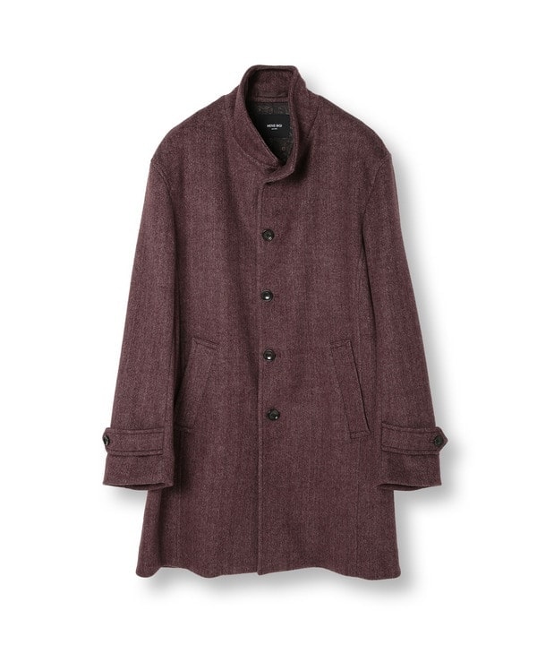 新品タグ付き　エディフィス　EDIFICE　ウールカシミヤ　ステンカラーコート 新品タグ付きエディフィスEDIFICEウールカシミヤステンカラーコート