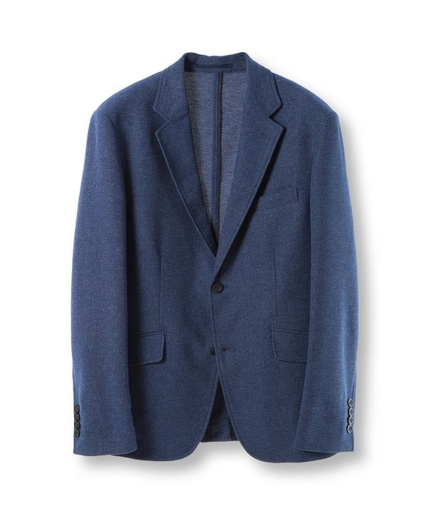 MALE & Co ネイビー【LL】【美品】【ウール100%】メンズジャケット 紺ブレザー ウール100％ 金メタル釦 シングル2つボタン 春夏秋冬