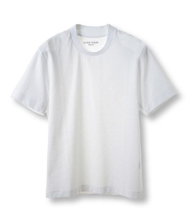 【ACTIVE TAILOR/アクティブテイラー】シルケットスムースクルーネックTシャツ＜接触冷感 楽天市場】【ACTIVE TAILOR/アクティブテイラー】シルケット