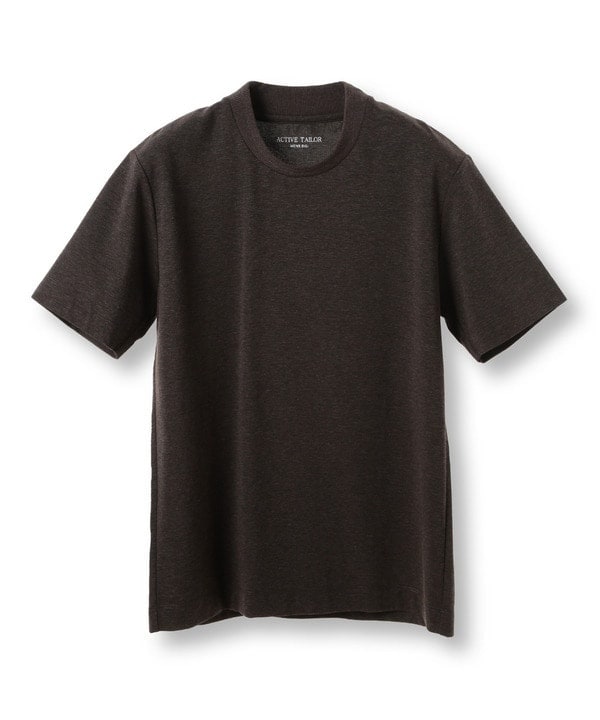 [�}���C]�yACTIVE TAILOR/�A�N�e�B�u�e�C���[�z�V���P�b�g�X���[�X�N���[�l�b�NT�V���c���ڐG�⊴ /�����Y�r�M�iMEN'S BIGI�j �u���E��