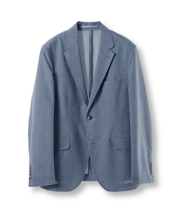 COOL DOTS メランジプリントジャケット〈イージーケア/吸水速乾〉