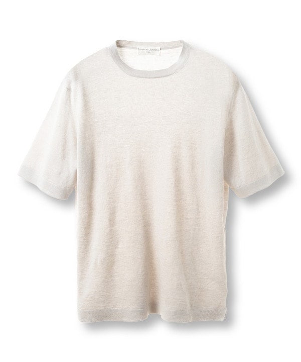 walenode ウォッシャブルシルクシアーニットT メンズ
