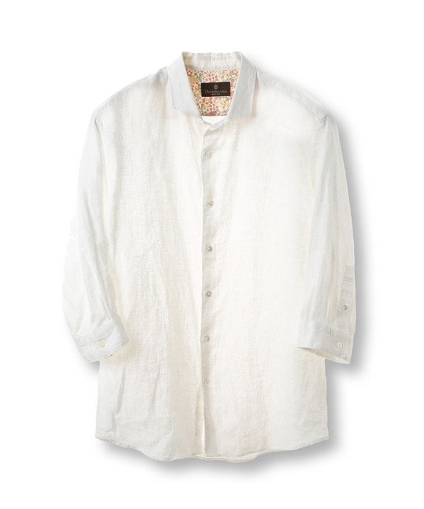 メンズビギ（MEN’S BIGI）/NOVELTEX社リネン素材七分袖シャツ NOVELTEX社リネン素材七分袖シャツ | メンズビギ(MEN'S BIGI) | マルイ