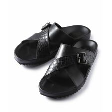 【Artesanos/アルテサノス】別注 レザークロスストラップサンダル