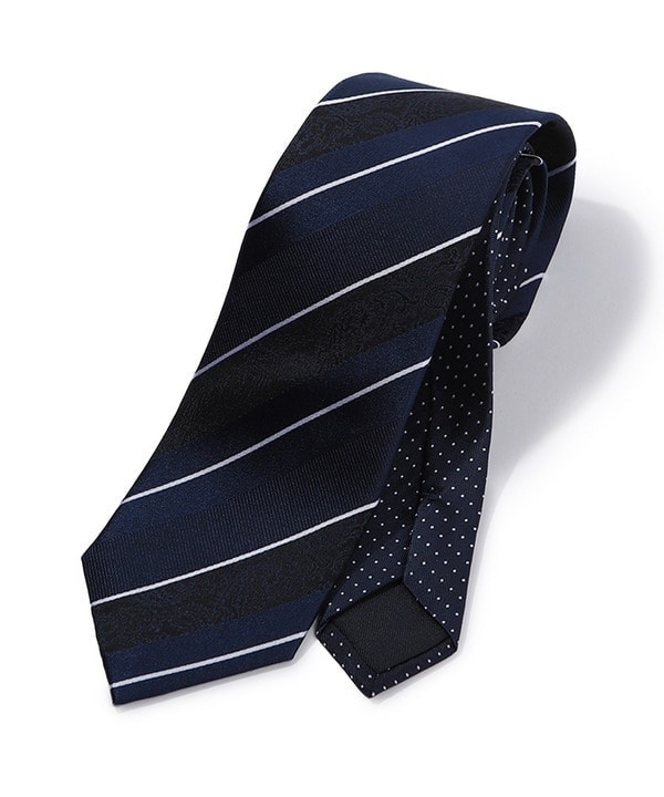 アーガイル×ストライプ柄シルクネクタイ | メンズビギ(MEN'S BIGI