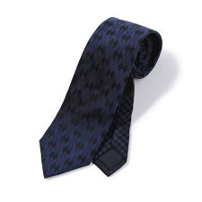 変形アーガイル×シャドー千鳥柄シルクネクタイ