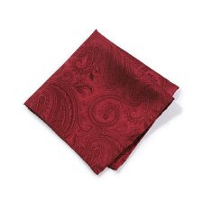 シャドーペイズリー柄シルクチーフ