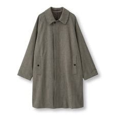 メンズビギ(MEN'S BIGI)のヘリンボーンダブルクロス ステンカラーコート＜2WAYストレッチ＞