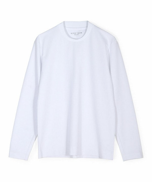 [�}���C]�yACTIVE TAILOR/�A�N�e�B�u�e�C���[�z�V���P�b�g�X���[�X�N���[�l�b�N����T�V���c/�����Y�r�M�iMEN'S BIGI�j �z���C�g