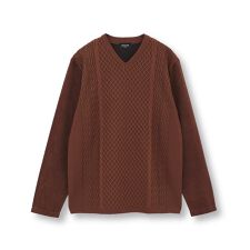 ニットコンビ フェイクスエード長袖Tシャツ