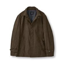 ヘリンボーンプリント スタンドカラーブルゾン＜ストレッチ＞