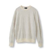 リンクスジャカード クルーネックニット
