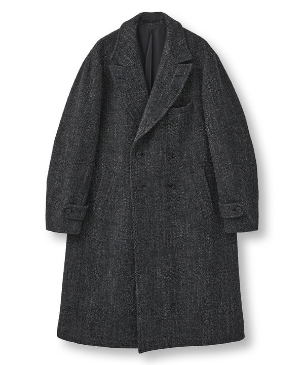 AURALEE】DOUBLE CLOTH LIGHT MELTON CHESTERFIELD COAT
