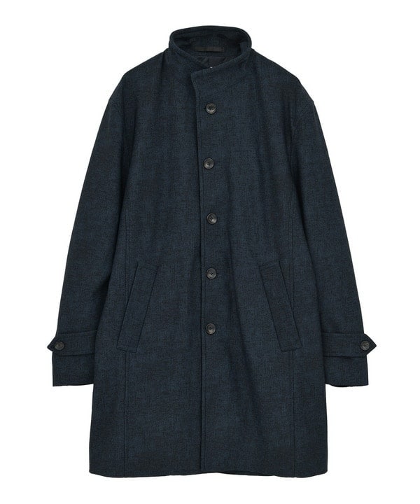 ヘリンボーンダブルクロス ステンカラーコート＜2WAYストレッチ