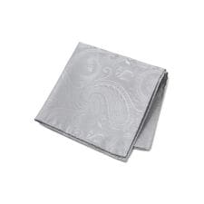 シャドーペイズリー柄シルクチーフ