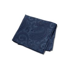 シャドーペイズリー柄シルクチーフ