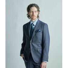 ミックスヤーン/ホップサックテーラードジャケット