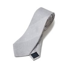 シャドーペイズリー小紋柄xピンドット柄クレリックタイ